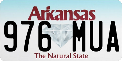 AR license plate 976MUA