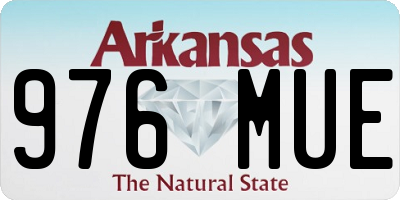 AR license plate 976MUE