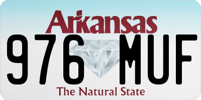 AR license plate 976MUF