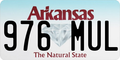 AR license plate 976MUL