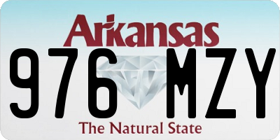 AR license plate 976MZY