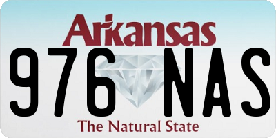 AR license plate 976NAS