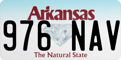 AR license plate 976NAV