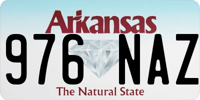AR license plate 976NAZ
