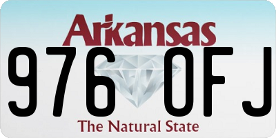 AR license plate 976OFJ