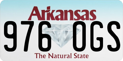 AR license plate 976OGS