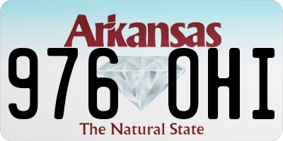 AR license plate 976OHI