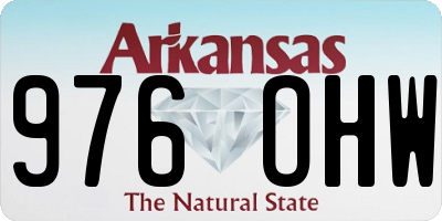 AR license plate 976OHW
