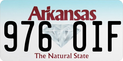 AR license plate 976OIF