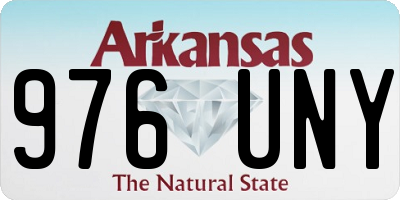 AR license plate 976UNY