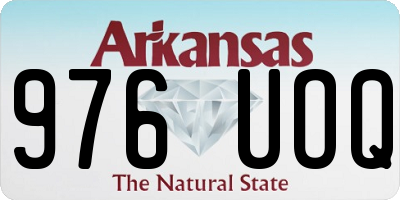 AR license plate 976UOQ