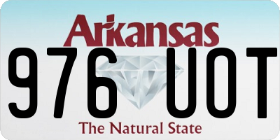 AR license plate 976UOT