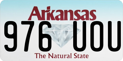 AR license plate 976UOU