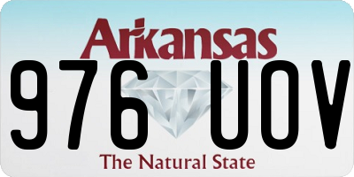 AR license plate 976UOV