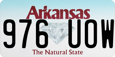 AR license plate 976UOW