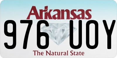 AR license plate 976UOY