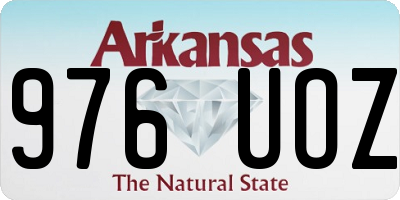 AR license plate 976UOZ