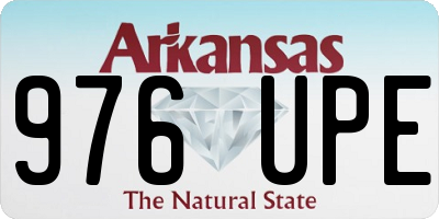 AR license plate 976UPE