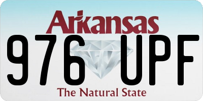 AR license plate 976UPF
