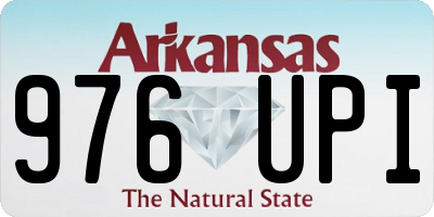 AR license plate 976UPI