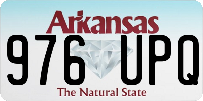 AR license plate 976UPQ