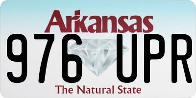 AR license plate 976UPR