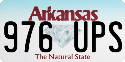 AR license plate 976UPS