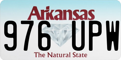 AR license plate 976UPW