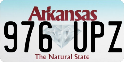 AR license plate 976UPZ