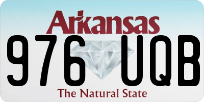 AR license plate 976UQB
