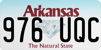 AR license plate 976UQC