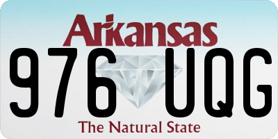 AR license plate 976UQG