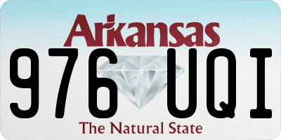 AR license plate 976UQI