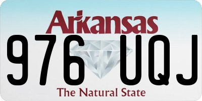AR license plate 976UQJ
