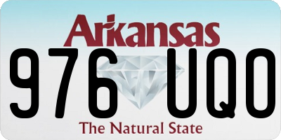AR license plate 976UQO