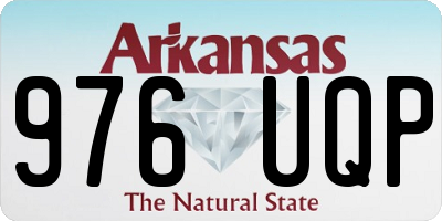 AR license plate 976UQP