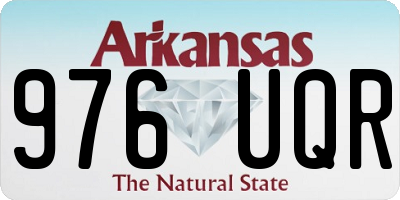 AR license plate 976UQR