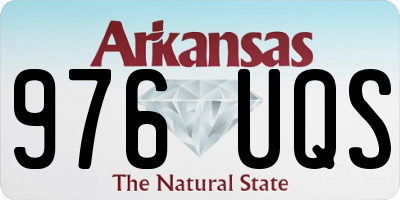 AR license plate 976UQS