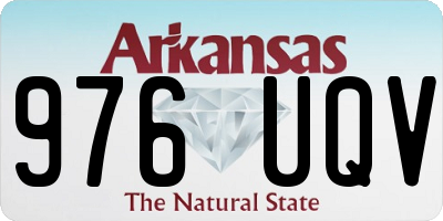 AR license plate 976UQV