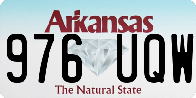 AR license plate 976UQW