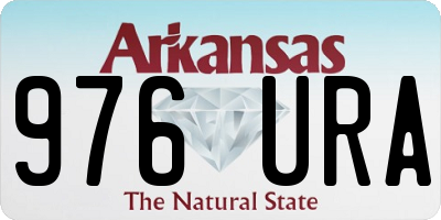 AR license plate 976URA