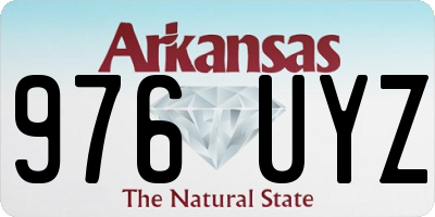 AR license plate 976UYZ