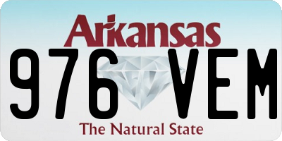 AR license plate 976VEM