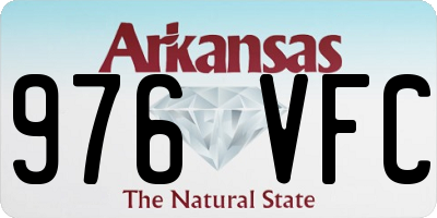 AR license plate 976VFC