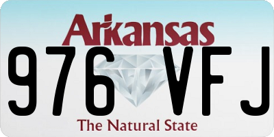 AR license plate 976VFJ