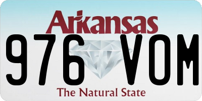 AR license plate 976VOM