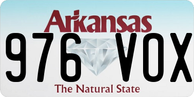 AR license plate 976VOX