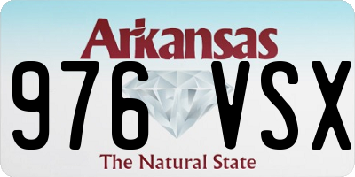 AR license plate 976VSX