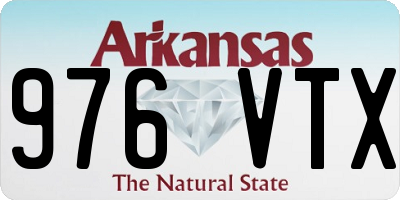 AR license plate 976VTX