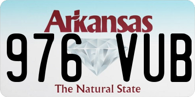 AR license plate 976VUB